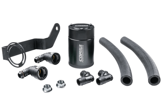 Corsa Catch Can, Black 2015 - 2023 Challenger/Charger/Durango/TrackHawk 6.2L - Speedlogix