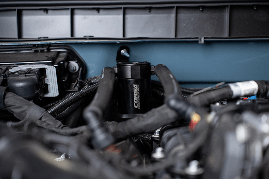 Corsa Catch Can, Black 2021 - 2023 Bronco 2.7L - Speedlogix