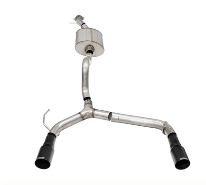 Corsa Sport Cat - Back Exhaust, Black Tips, 2 - door 2021 - 2023 Bronco 2.7L - Speedlogix