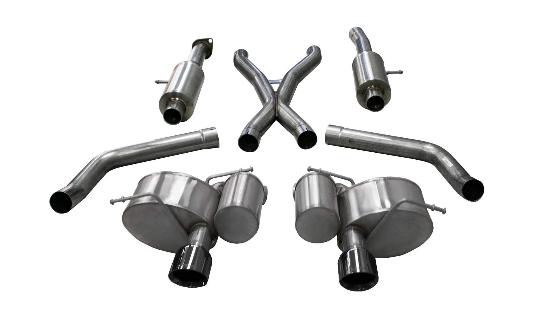 Corsa Sport Cat - Back Exhaust, Black Tips 2012 - 2021 Grand Cherokee 392/6.4L - Speedlogix