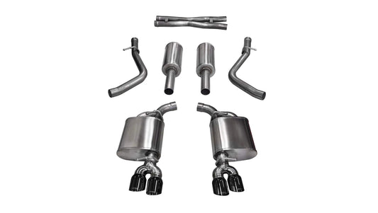 Corsa Sport Cat - Back Exhaust, Black Tips 2015 - 2016 Challenger 5.7L - Speedlogix