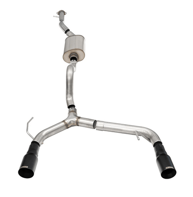 Corsa Sport Cat - Back Exhaust, Black Tips, 4 - door 2021 - 2023 Bronco 2.3L - Speedlogix