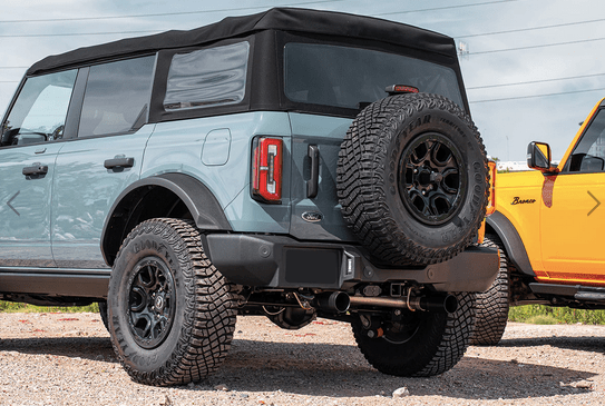 Corsa Sport Cat - Back Exhaust, Black Tips, 4 - door 2021 - 2023 Bronco 2.3L - Speedlogix