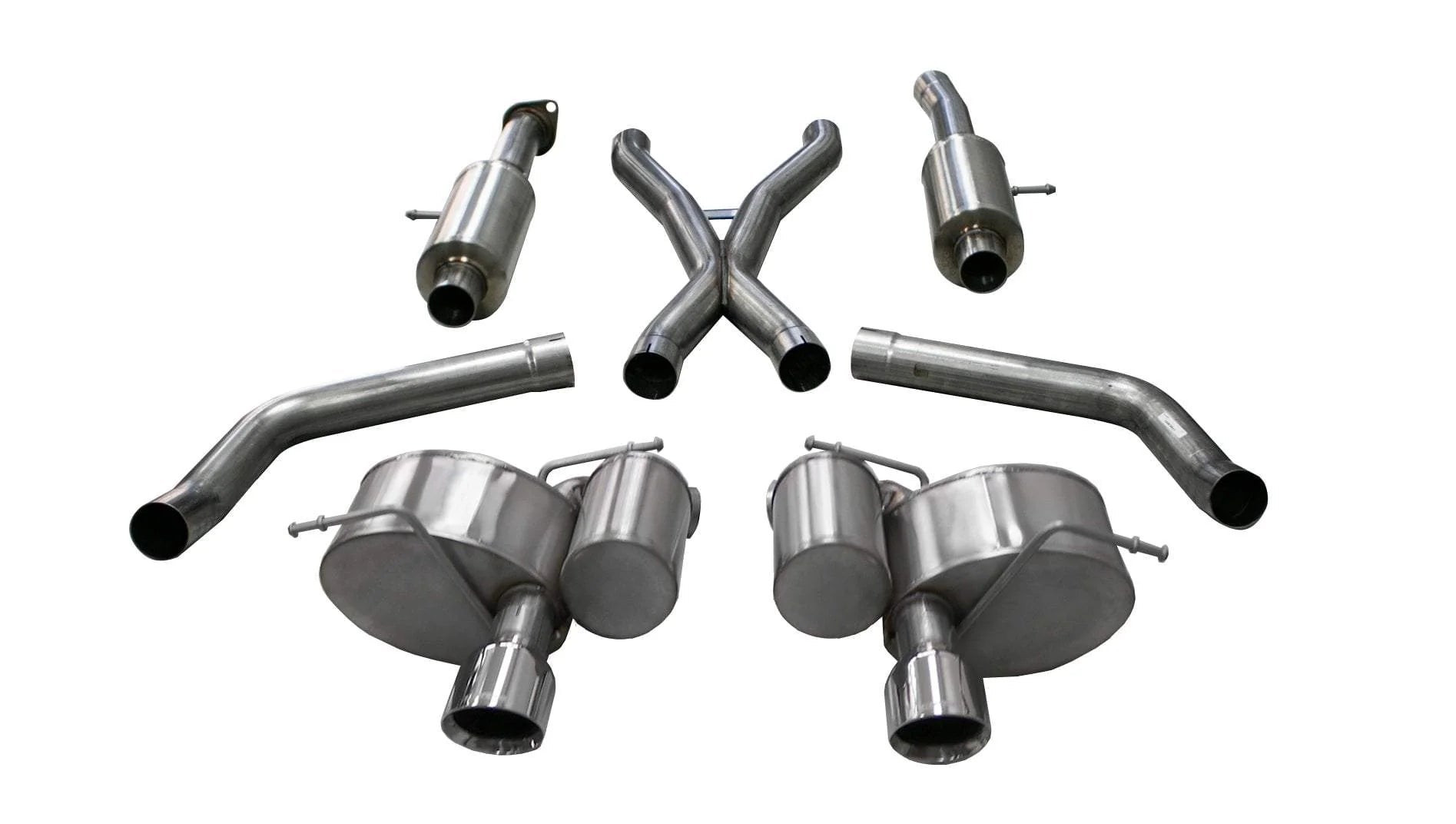 Corsa Sport Cat - Back Exhaust, Polished Tips 2012 - 2021 Grand Cherokee 392/6.4L - Speedlogix