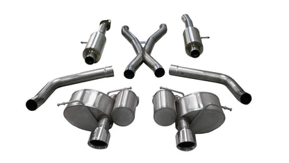 Corsa Sport Cat - Back Exhaust, Polished Tips 2012 - 2021 Grand Cherokee 392/6.4L - Speedlogix