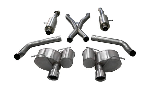 Corsa Sport Cat - Back Exhaust, Polished Tips 2012 - 2021 Grand Cherokee 392/6.4L - Speedlogix