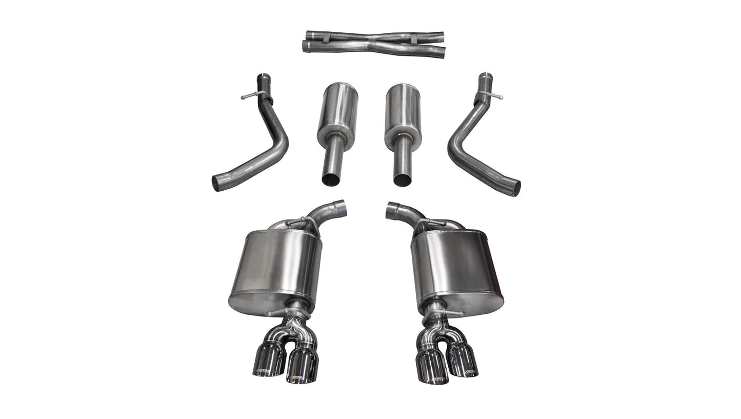 Corsa Sport Cat - Back Exhaust, Polished Tips 2015 - 2016 Challenger 5.7L - Speedlogix