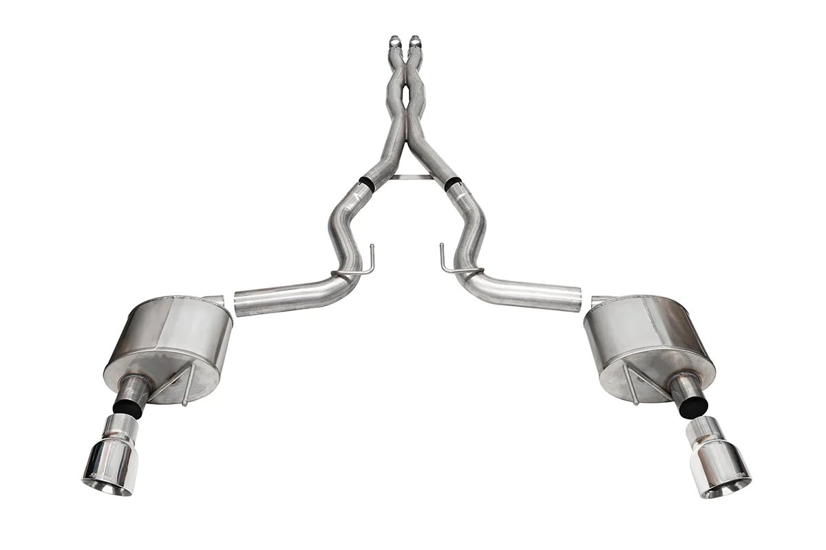 Corsa Xtreme 3" Polished Catback 2024 5.0 Mustang GT Coupe - Speedlogix