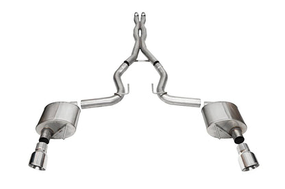 Corsa Xtreme 3" Polished Catback 2024 5.0 Mustang GT Coupe - Speedlogix