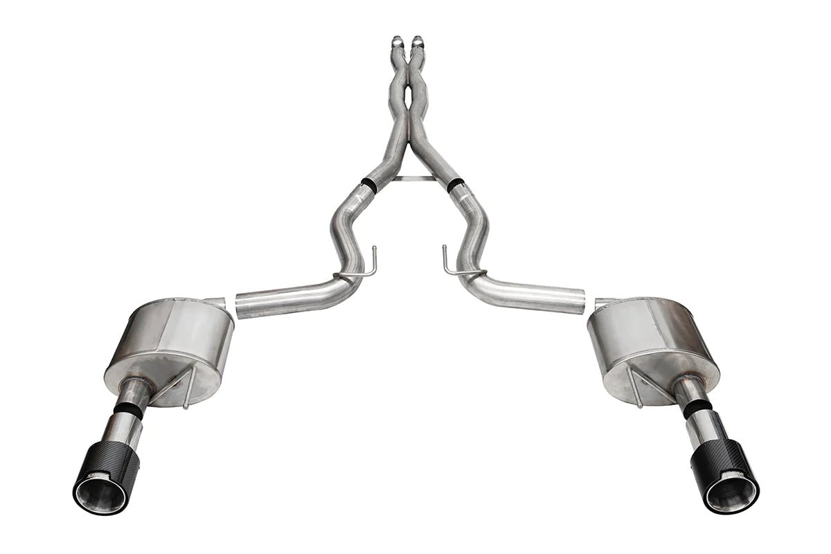 Corsa Xtreme 3" Polished Catback 2024 5.0 Mustang GT Coupe - Speedlogix