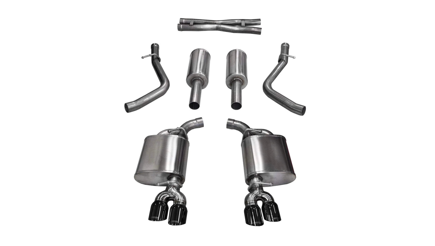 Corsa Xtreme Cat - Back Exhaust, Black Tips 2015 - 2016 Challenger 5.7L - Speedlogix