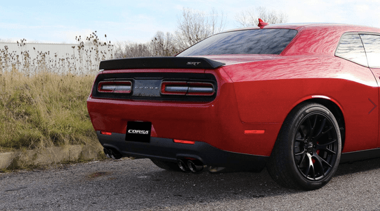 Corsa Xtreme Cat - Back Exhaust, Black Tips 2017 - 2023 Challenger 5.7L - Speedlogix