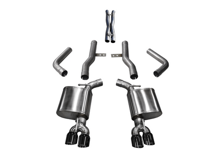 Corsa Xtreme Cat - Back Exhaust, Black Tips 2017 - 2023 Challenger 5.7L - Speedlogix