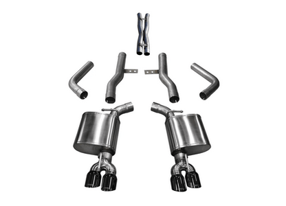 Corsa Xtreme Cat - Back Exhaust, Black Tips 2017 - 2023 Challenger 5.7L - Speedlogix