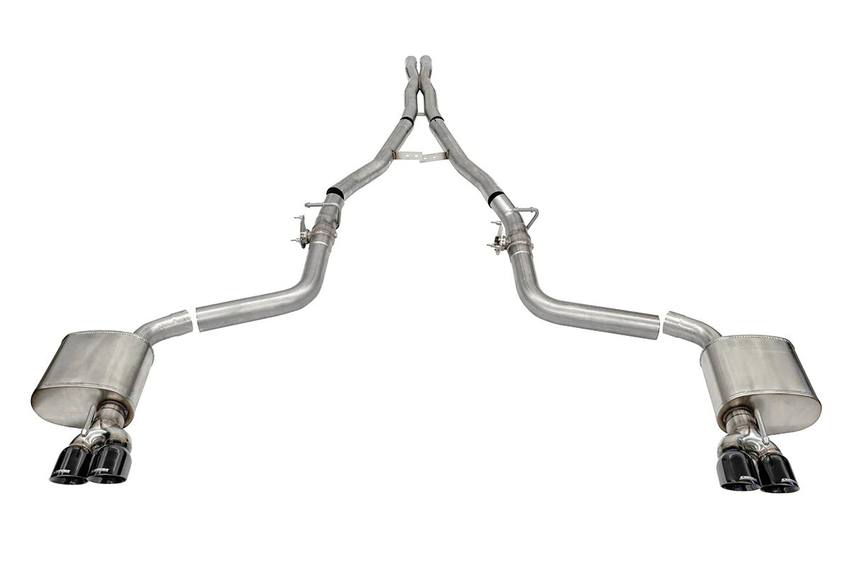 Corsa Xtreme Cat - Back Exhaust, Black Tips, Valved 2015 - 2023 Challenger 6.2L/392/6.4L - Speedlogix