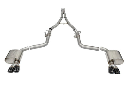 Corsa Xtreme Cat - Back Exhaust, Black Tips, Valved 2015 - 2023 Challenger 6.2L/392/6.4L - Speedlogix