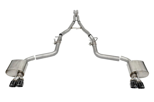 Corsa Xtreme Cat - Back Exhaust, Black Tips, Valved 2015 - 2023 Challenger 6.2L/392/6.4L - Speedlogix