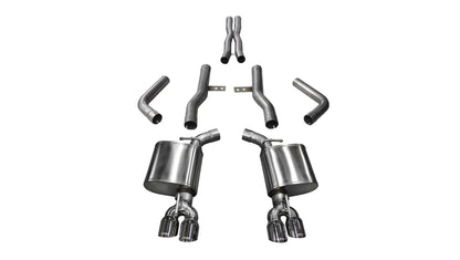 Corsa Xtreme Cat - Back Exhaust, Polished Dual Tips 2015 - 2023 Challenger 6.2L/392/6.4L - Speedlogix
