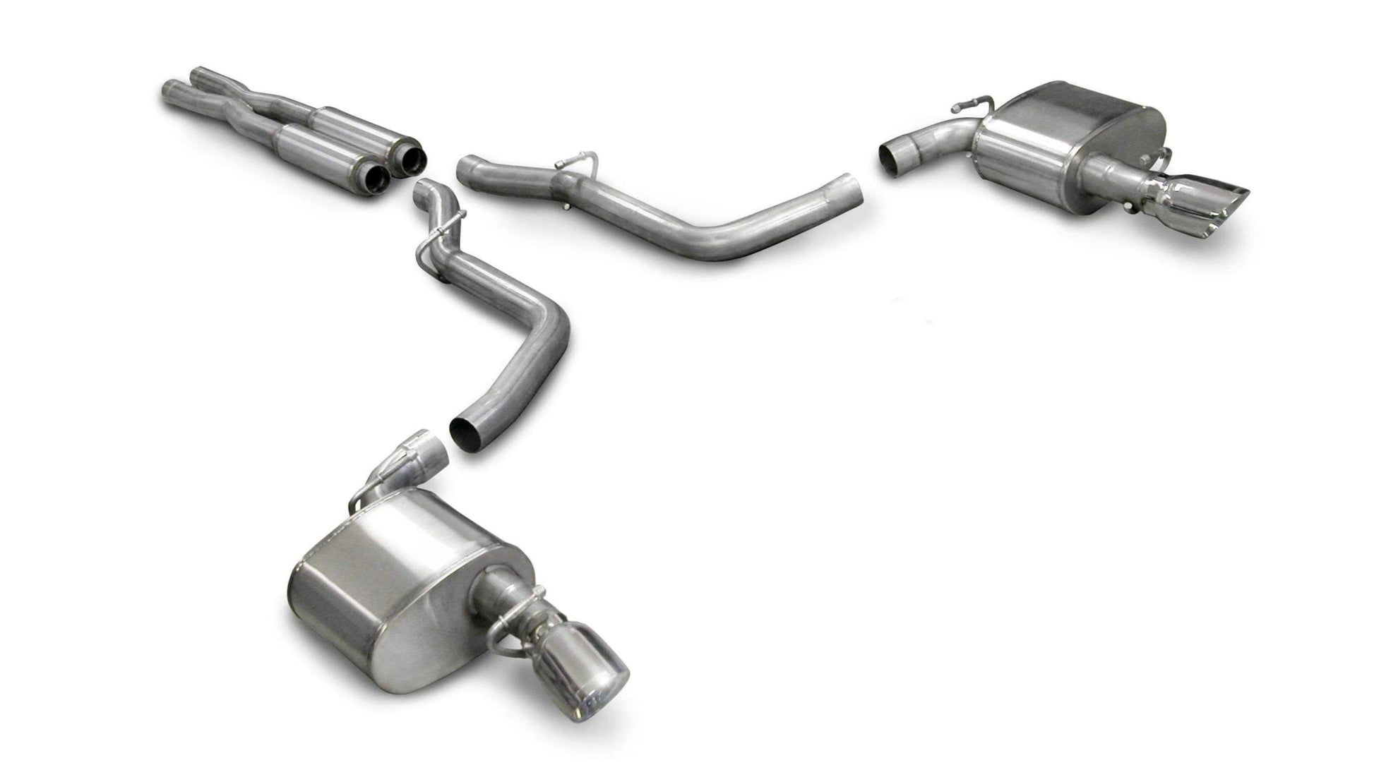 Corsa Xtreme Cat - Back Exhaust, Polished Tips 2005 - 2010 Charger 6.1L - Speedlogix