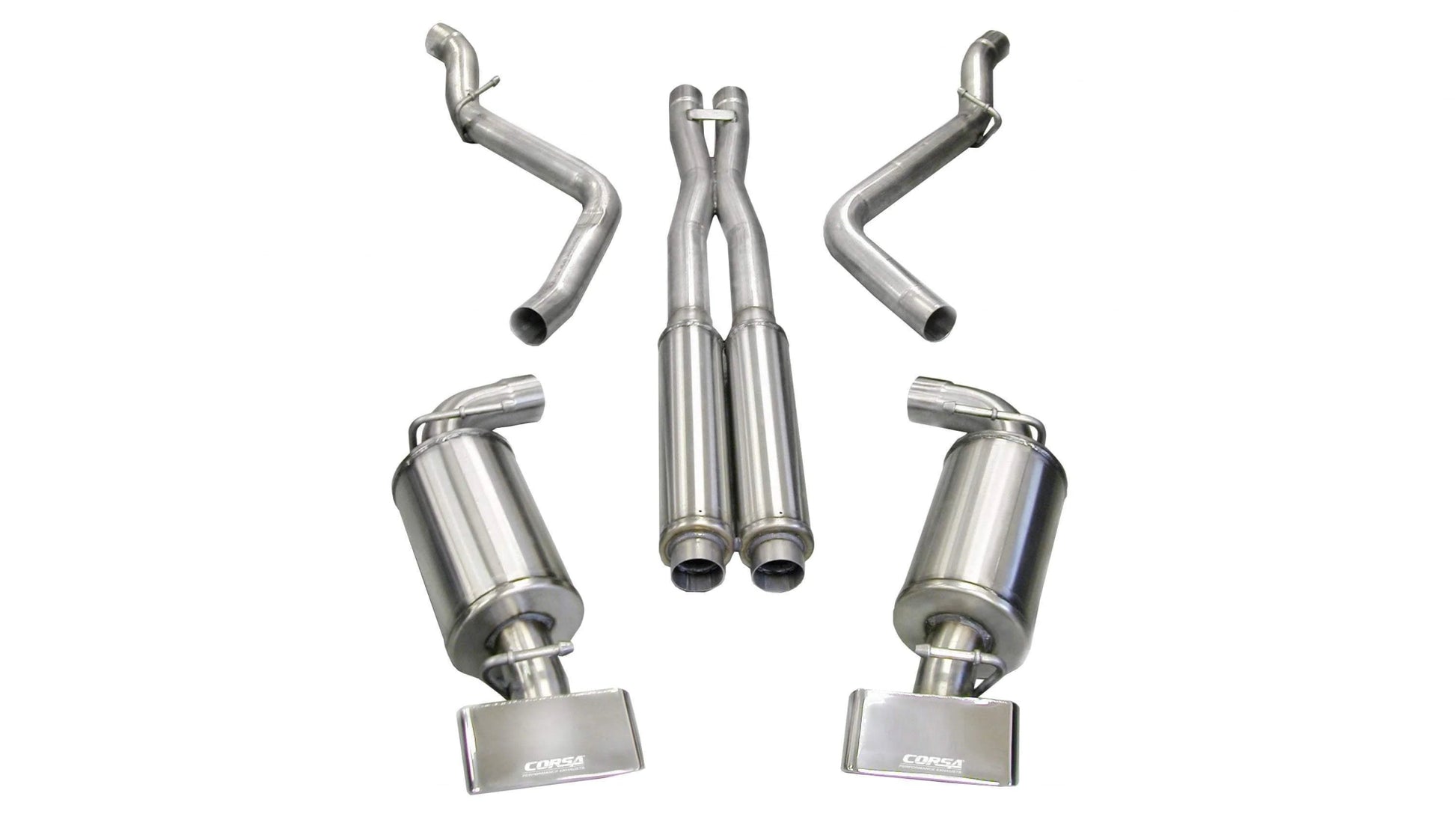 Corsa Xtreme Cat - Back Exhaust, Polished Tips 2008 - 2010 Challenger 6.1L - Speedlogix