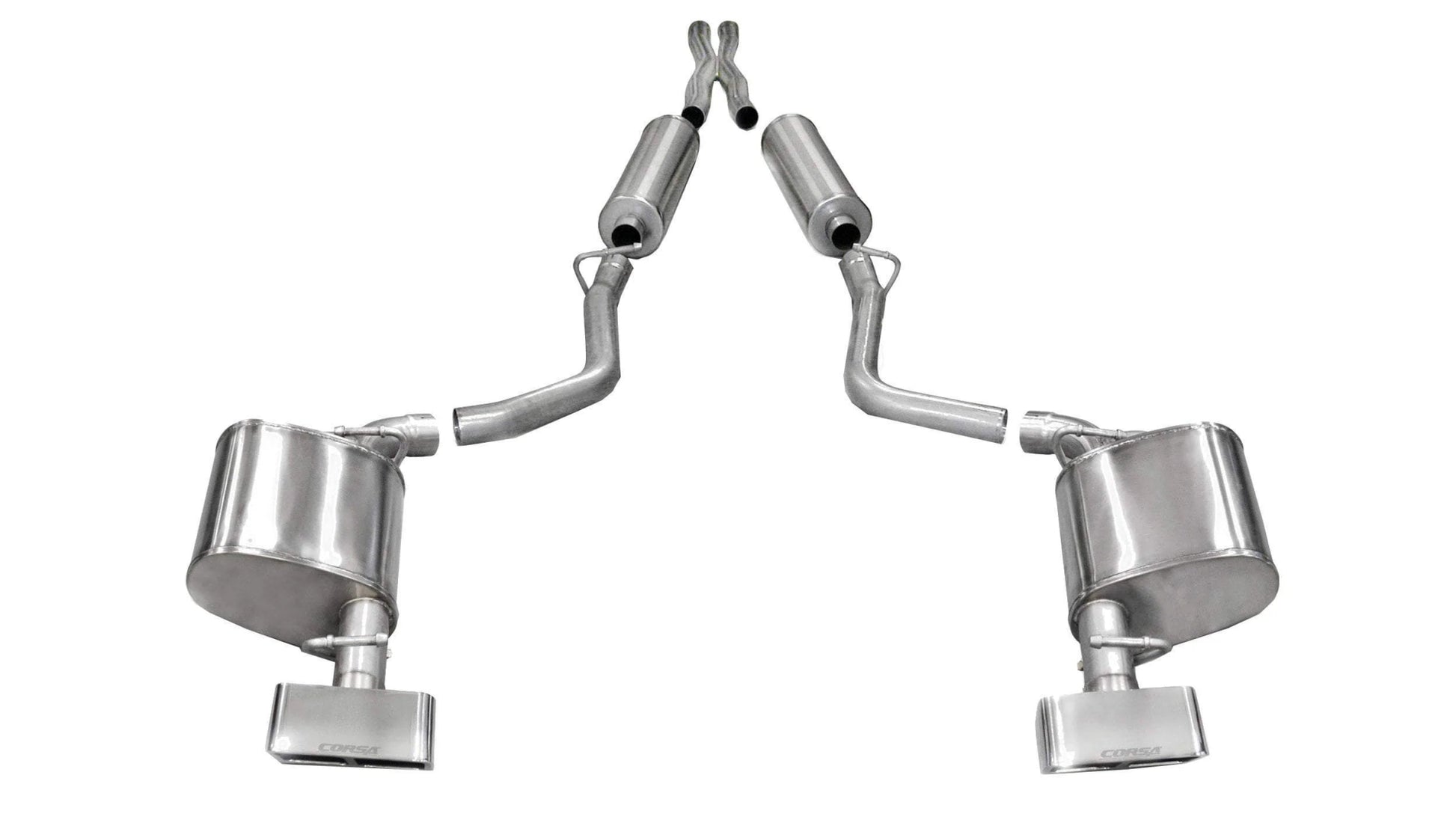 Corsa Xtreme Cat - Back Exhaust, Polished Tips 2011 - 2014 Challenger 5.7L - Speedlogix