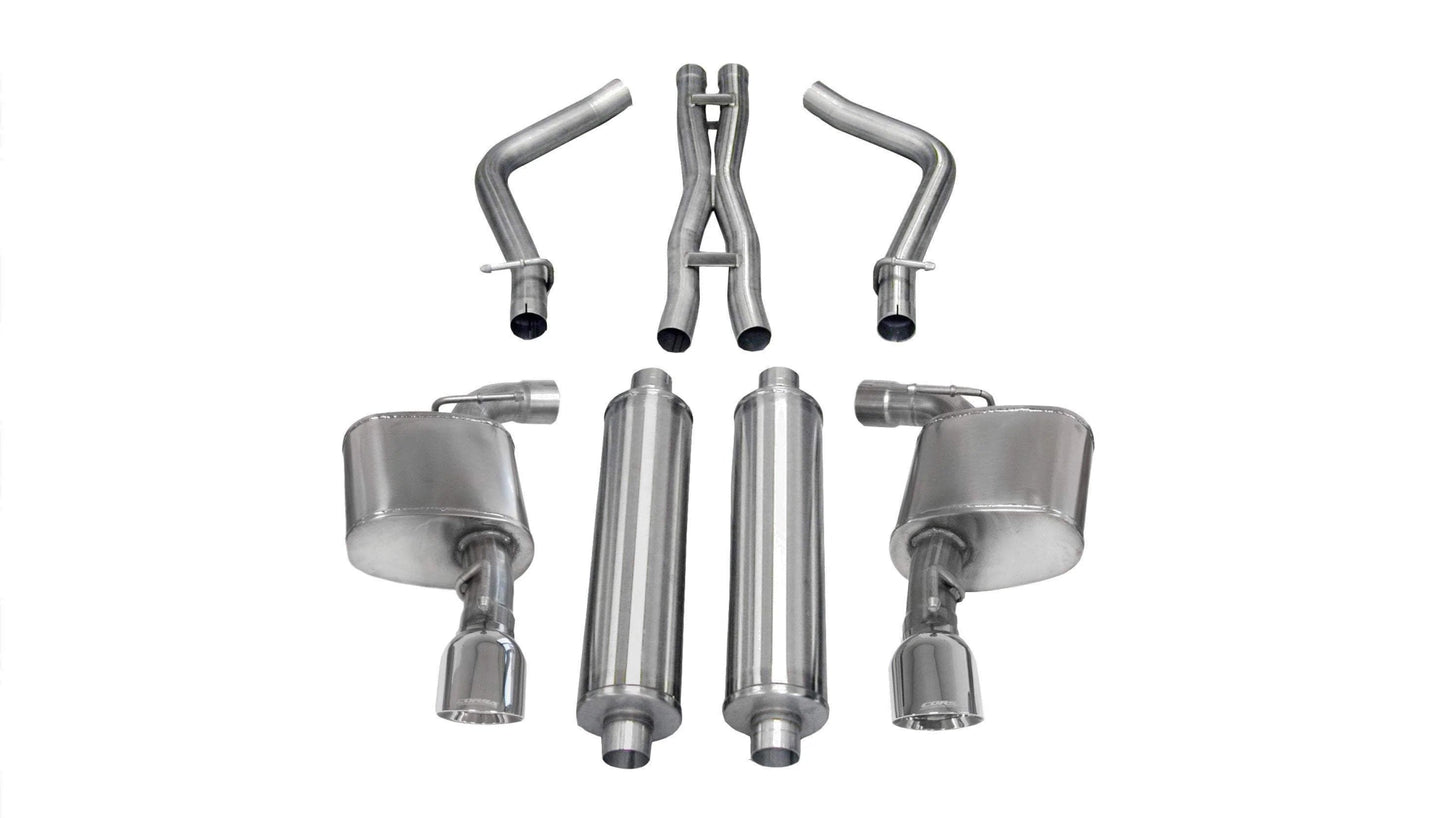 Corsa Xtreme Cat - Back Exhaust, Polished Tips 2011 - 2014 Charger 392/6.4L - Speedlogix