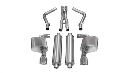 Corsa Xtreme Cat - Back Exhaust, Polished Tips 2011 - 2014 Charger 392/6.4L - Speedlogix