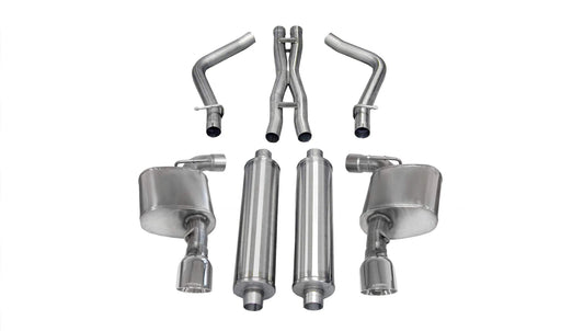 Corsa Xtreme Cat - Back Exhaust, Polished Tips 2011 - 2014 Charger 392/6.4L - Speedlogix