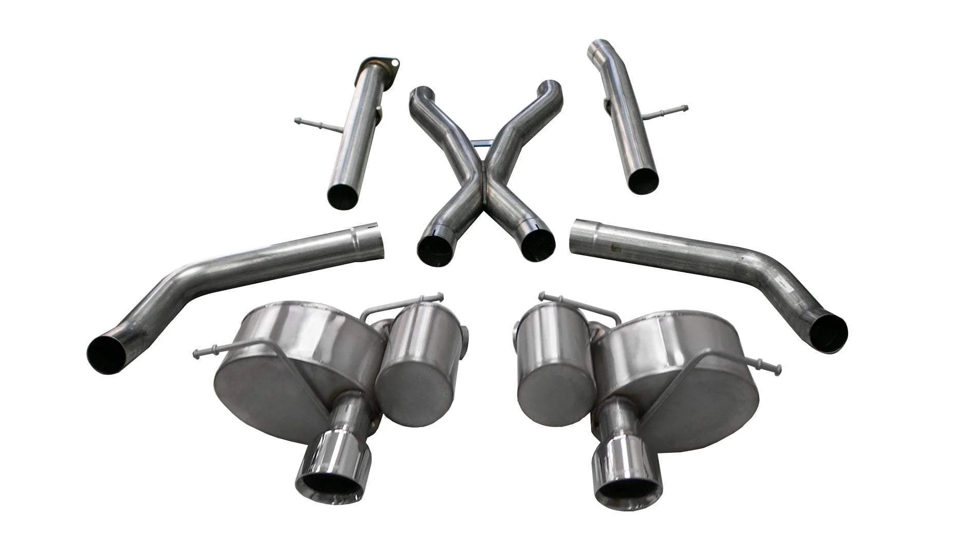 Corsa Xtreme Cat - Back Exhaust, Polished Tips 2012 - 2021 Grand Cherokee 392/6.4L - Speedlogix