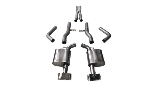 Corsa Xtreme Cat - Back Exhaust, Polished Tips 2015 - 2023 Challenger 6.2L/392/6.4L - Speedlogix