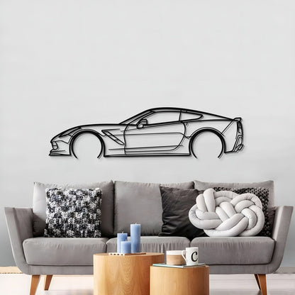 Corvette C7 Detailed Metal Car Wall Art - MT0920 - Speedlogix