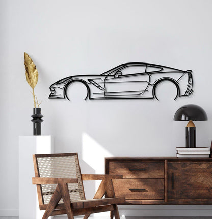 Corvette C7 Detailed Metal Car Wall Art - MT0920 - Speedlogix
