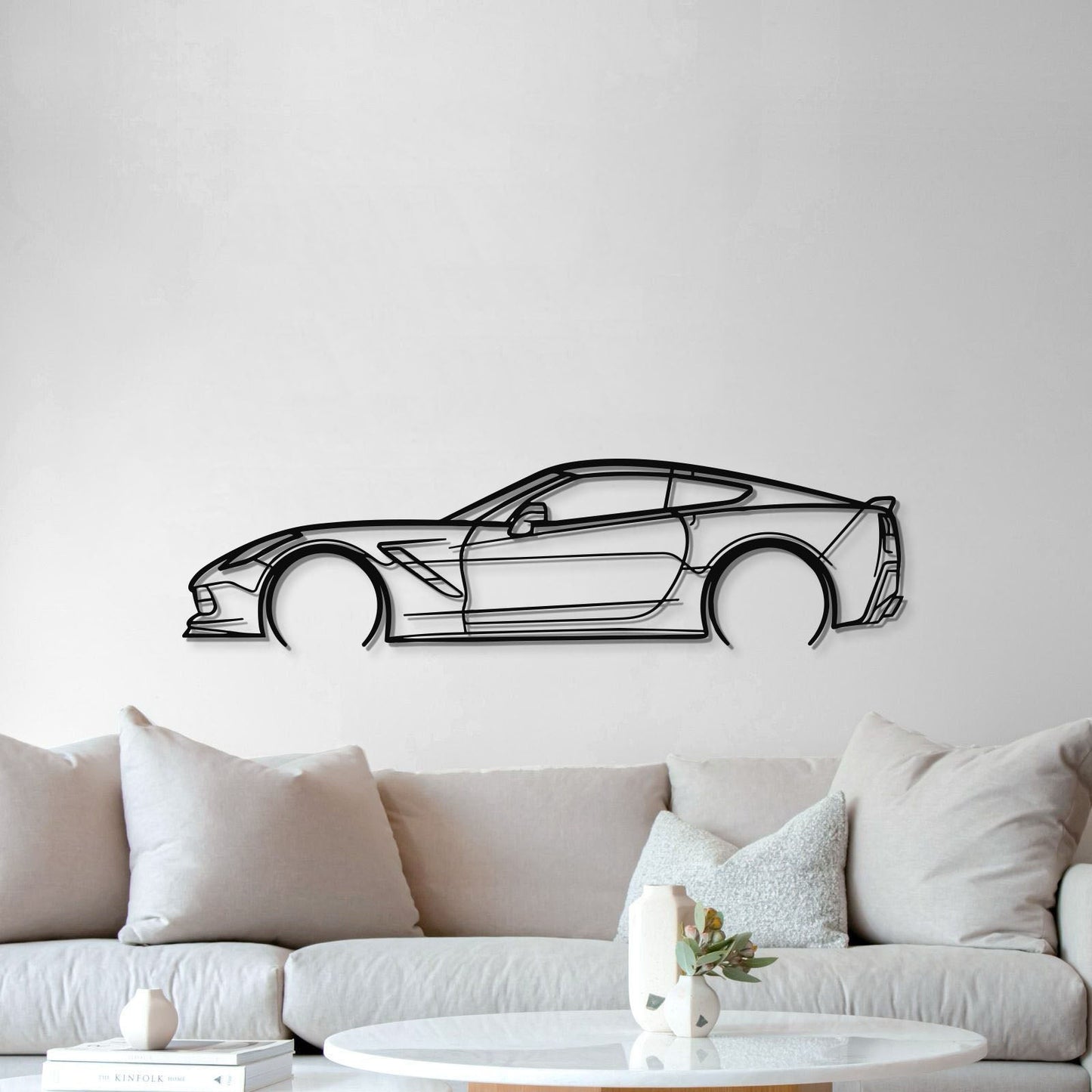 Corvette C7 Detailed Metal Car Wall Art - MT0920 - Speedlogix