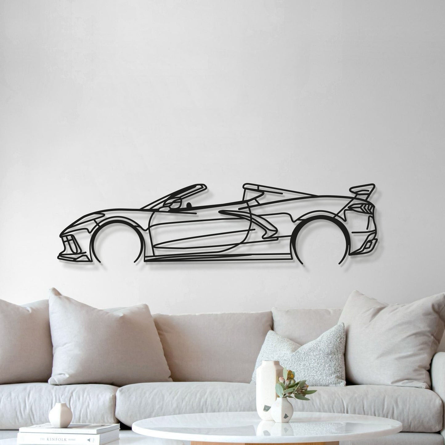Corvette C8 Detailed Metal Car Wall Art - MT0922 - Speedlogix