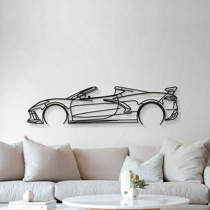 Corvette C8 Detailed Metal Car Wall Art - MT0922 - Speedlogix