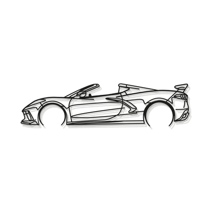 Corvette C8 Detailed Metal Car Wall Art - MT0922 - Speedlogix