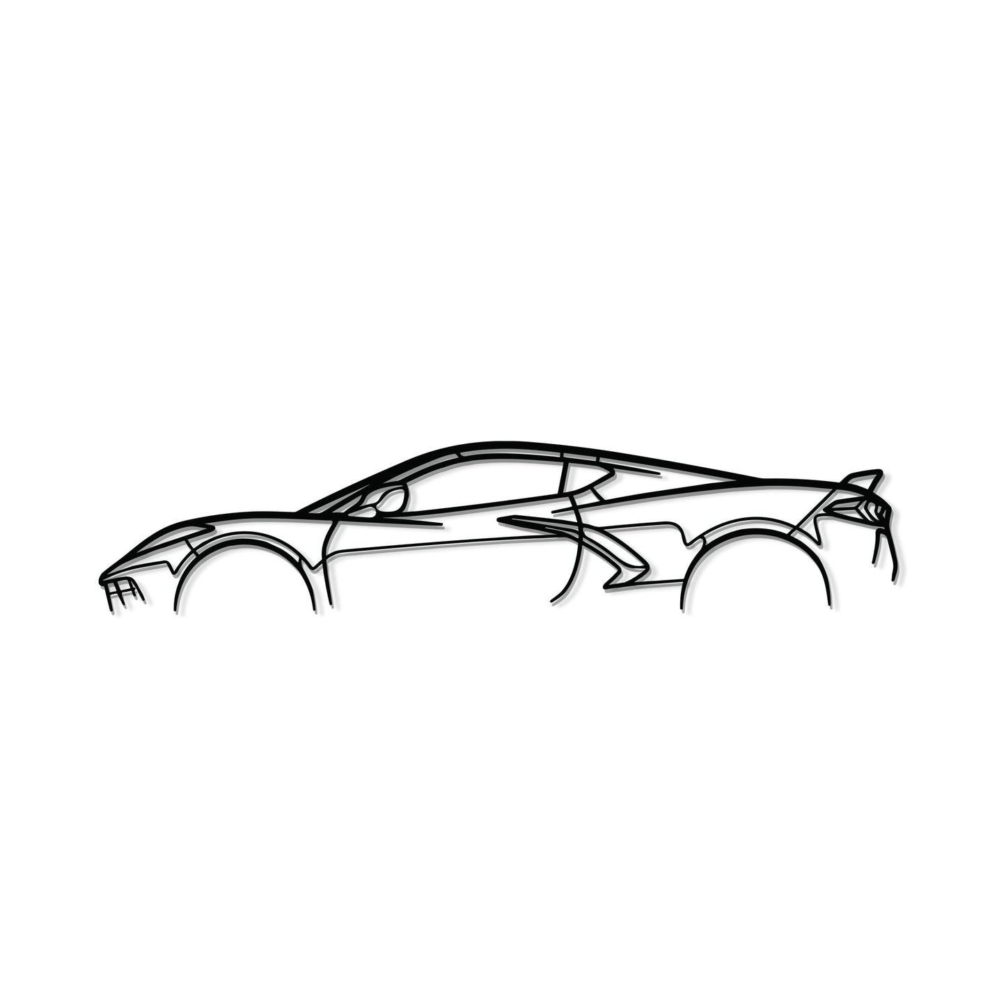 Corvette C8 Metal Car Wall Art - MT0924 - Speedlogix