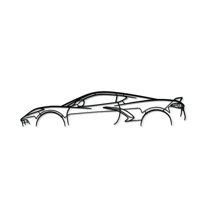Corvette C8 Metal Car Wall Art - MT0924 - Speedlogix