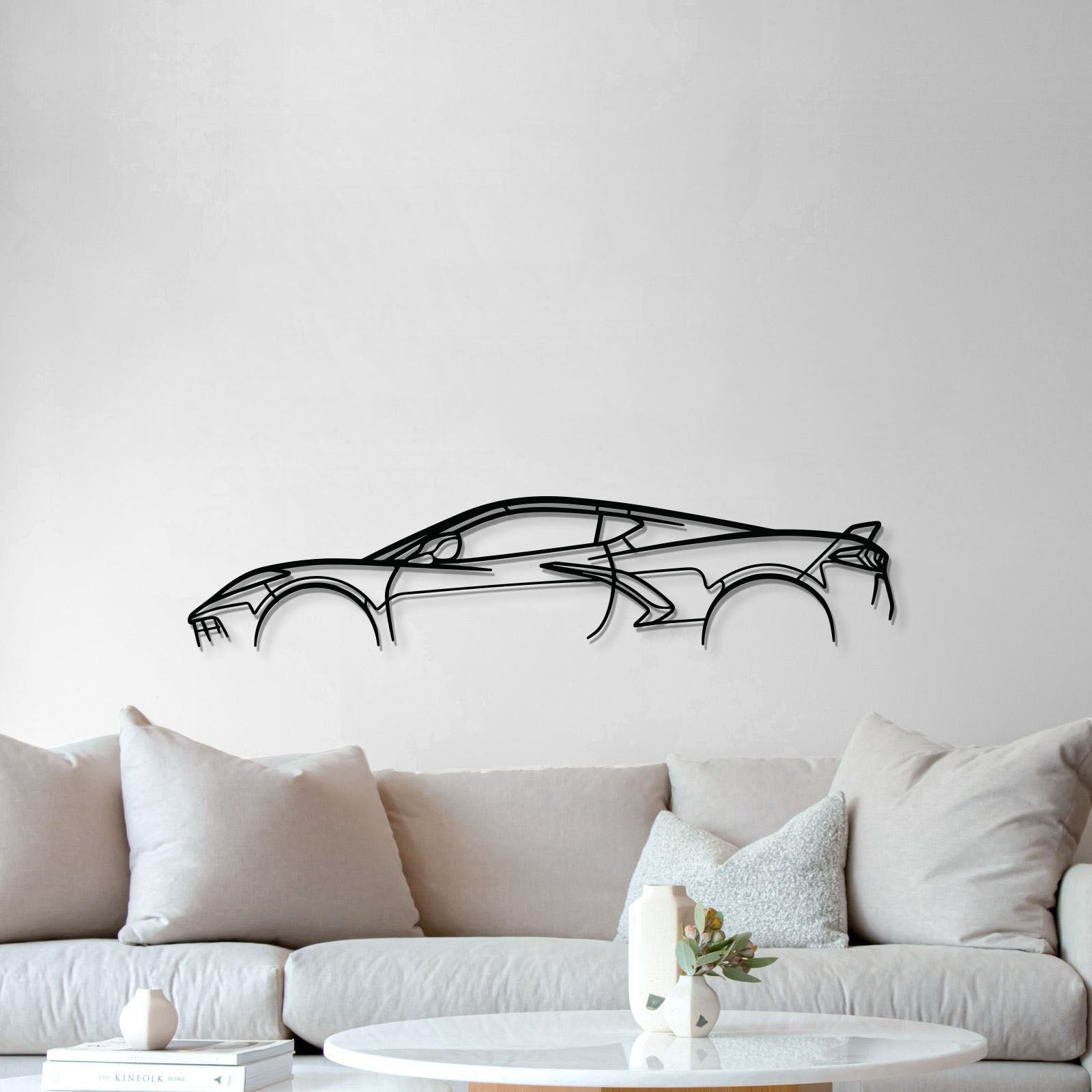 Corvette C8 Metal Car Wall Art - MT0924 - Speedlogix