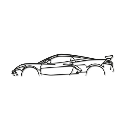 Corvette C8 Stingray Classic Metal Car Wall Art - MT0925 - Speedlogix