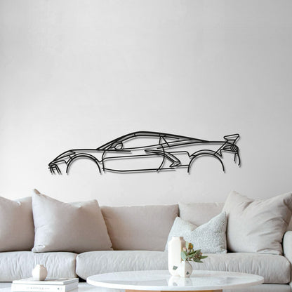 Corvette C8 Stingray Classic Metal Car Wall Art - MT0925 - Speedlogix