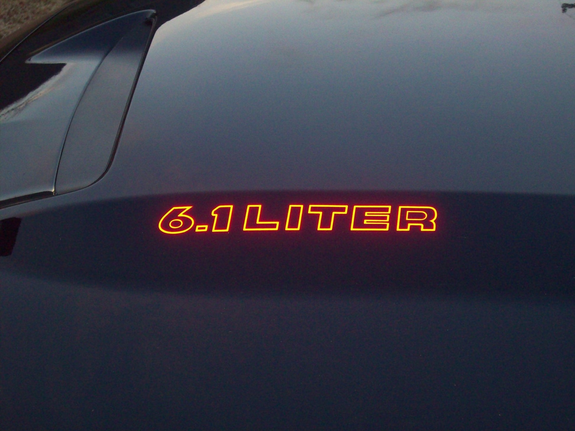 Cowl Hood Decals - Dodge Charger 5.7 6.1 6.4 - Speedlogix