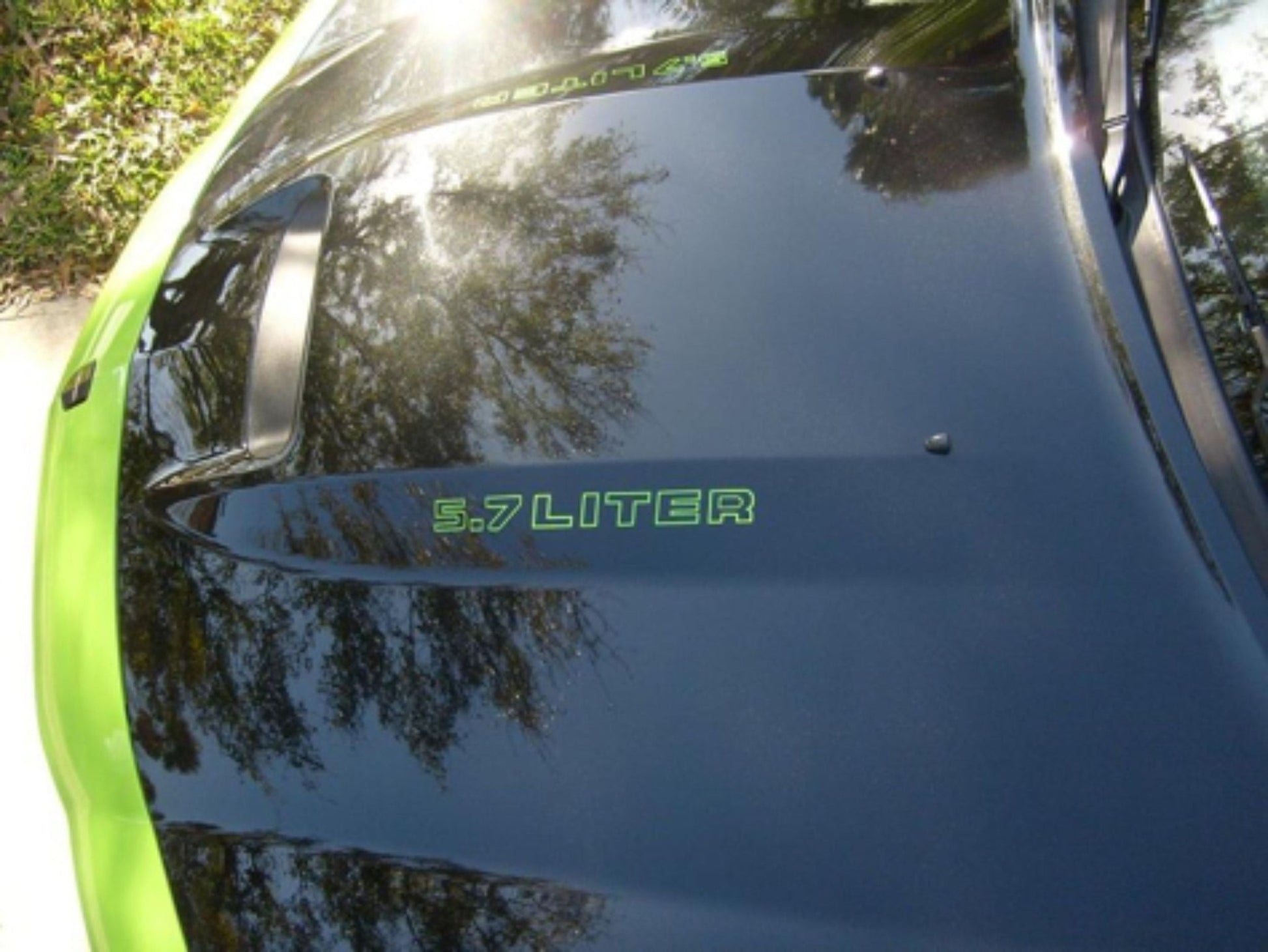 Cowl Hood Decals - Dodge Charger 5.7 6.1 6.4 - Speedlogix