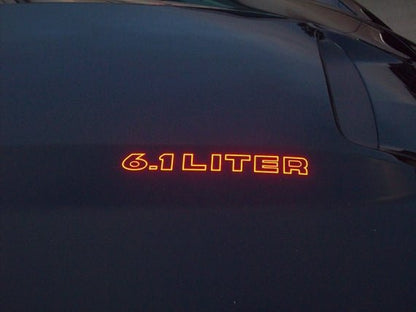 Cowl Hood Decals - Dodge Charger 5.7 6.1 6.4 - Speedlogix