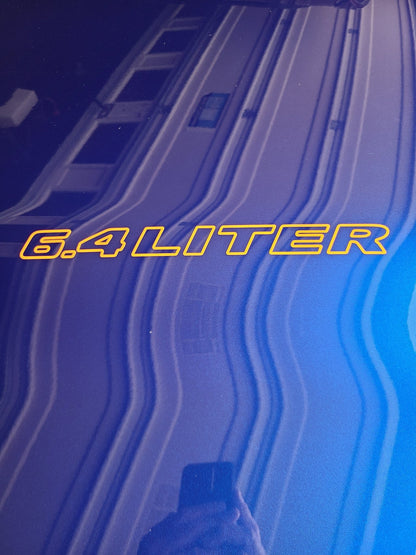 Cowl Hood Decals - Dodge Charger 5.7 6.1 6.4 - Speedlogix