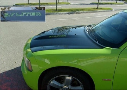 Cowl Hood Decals - Dodge Charger 5.7 6.1 6.4 - Speedlogix