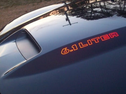 Cowl Hood Decals - Dodge Charger 5.7 6.1 6.4 - Speedlogix