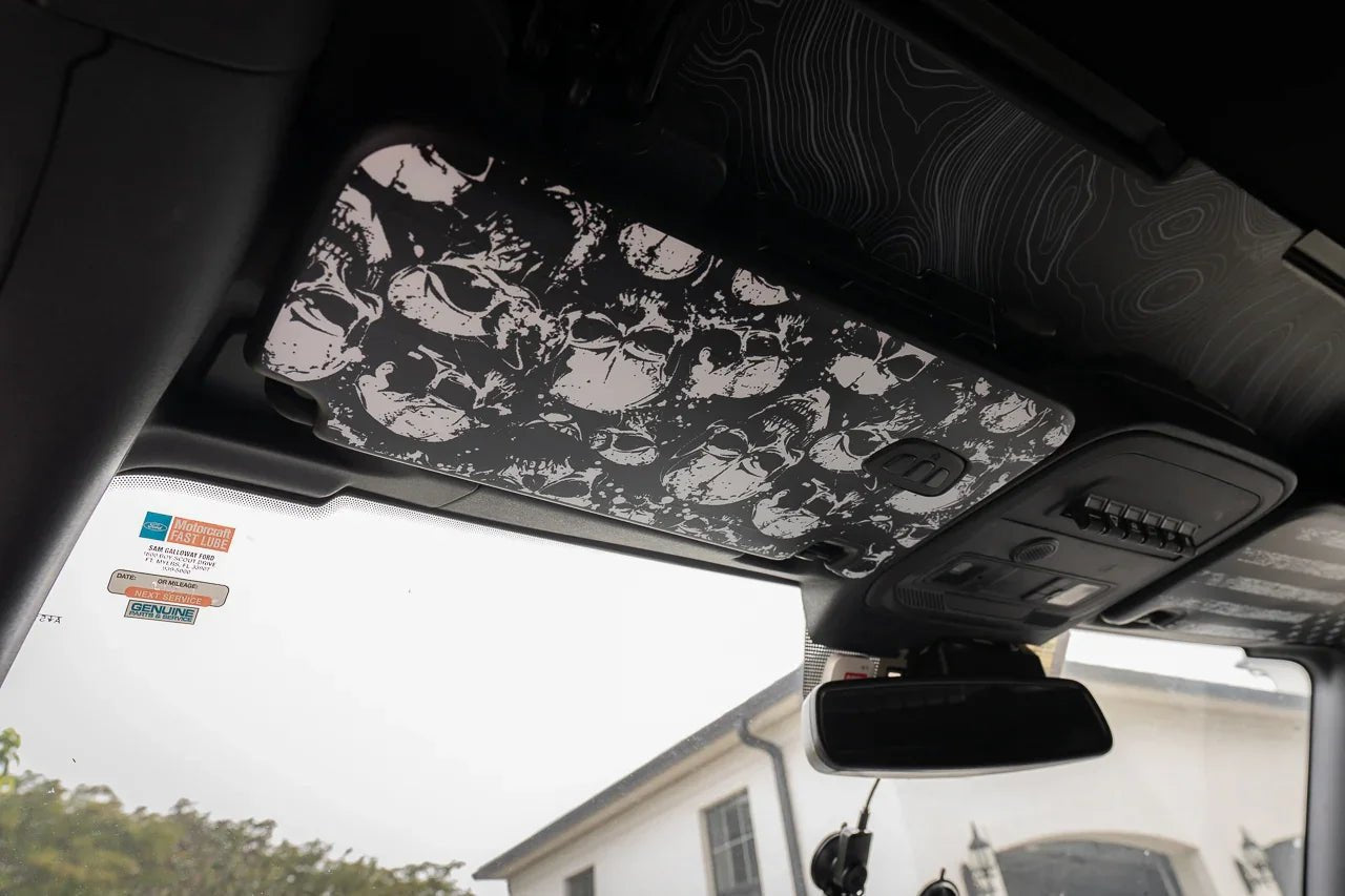Custom Series Sun Visor Overlays (Printed Series) - 2021+ Bronco - Speedlogix