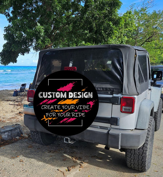 Custom Spare Tire Cover for Jeep, RV, Bronco Camper, Trailer, & More - Speedlogix