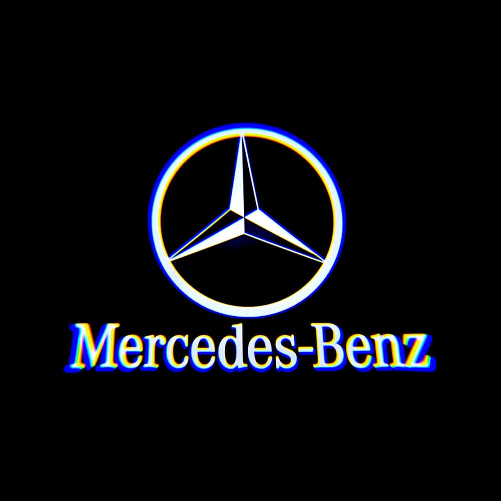 Mercedes-Benz C-Class C204 3rd Gen Coupe 2 Doors Premium Door Puddle Lights Multiple Designs 2012-2015